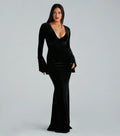 Milena Formal Velvet Bell Sleeve Mermaid Dress