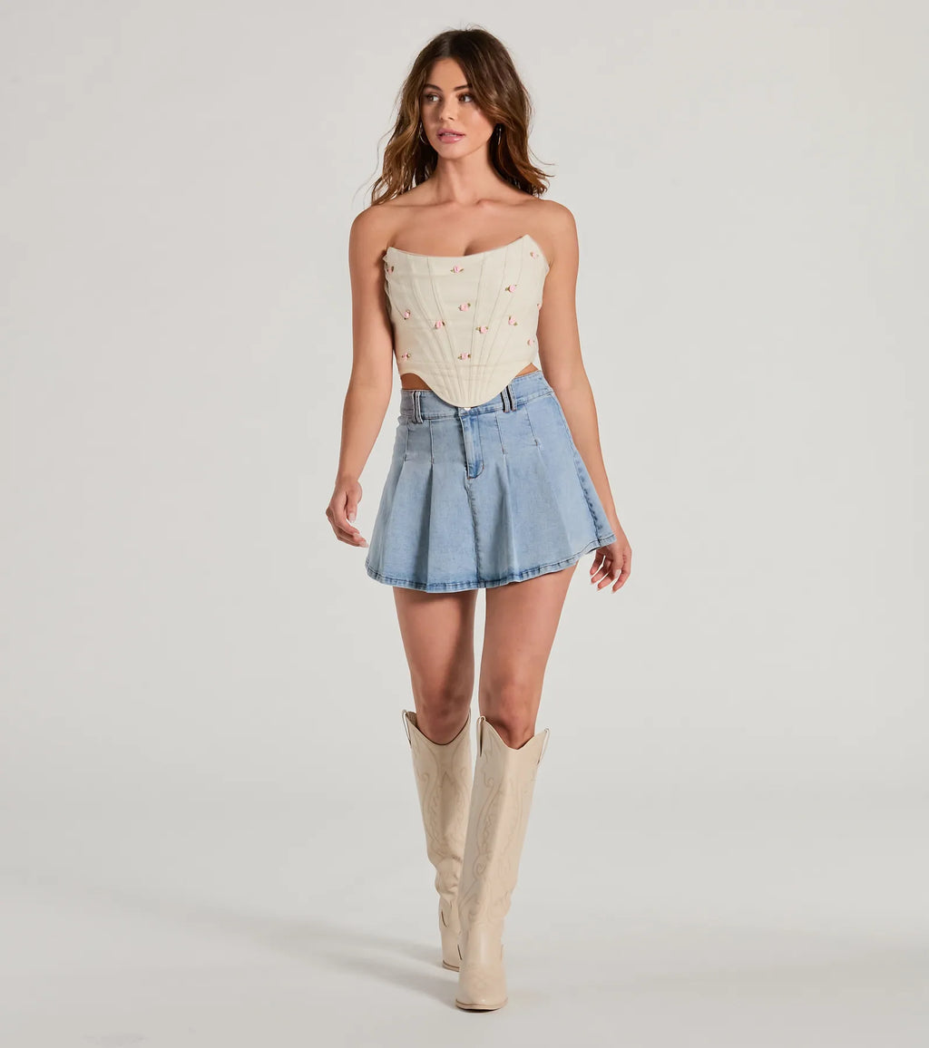 Trend Alert Faux Leather Corset