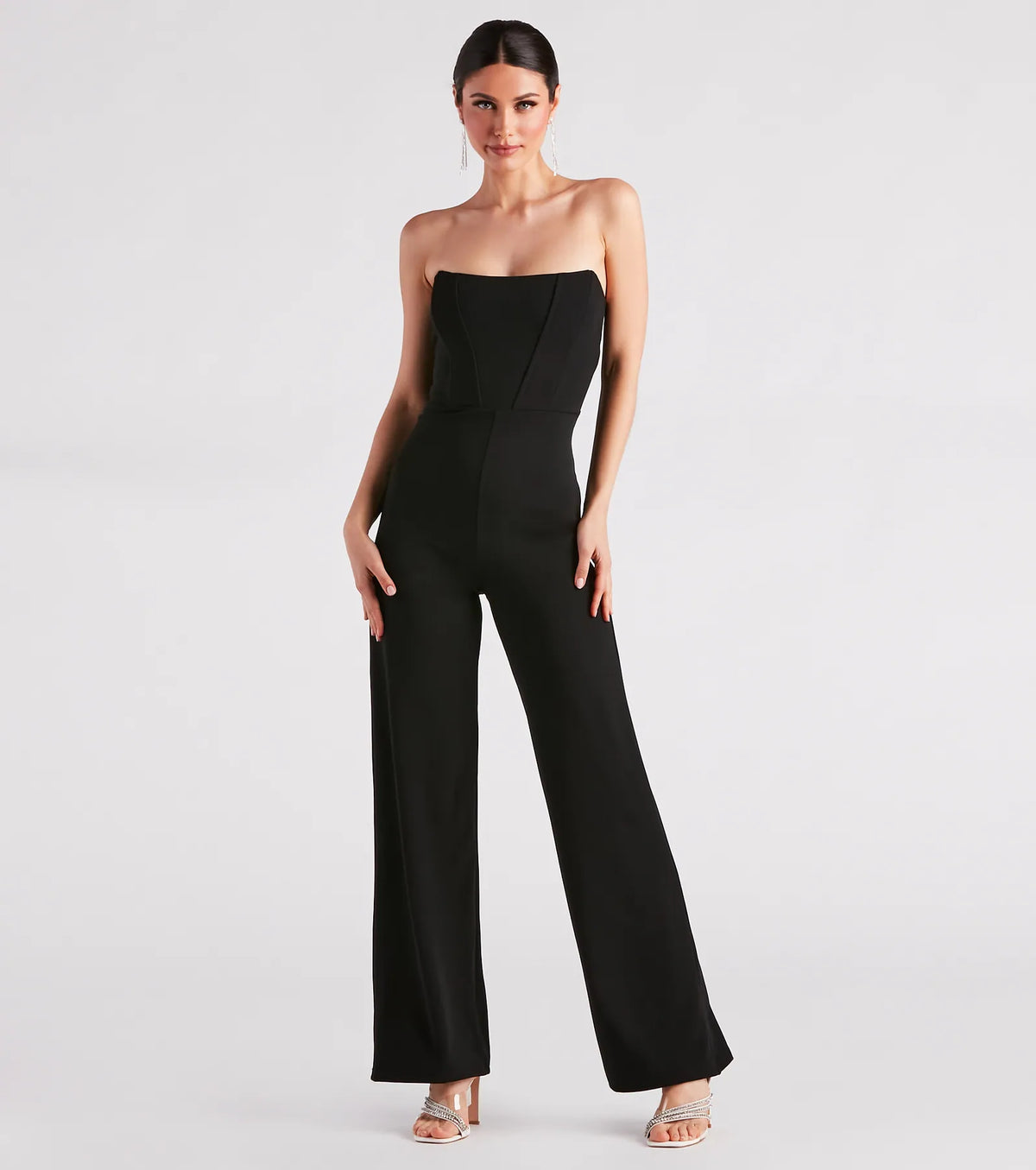 Fit To Perfection Strapless Corset Jumpsuit
