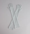 Shine On Glitter Mesh Long Gloves