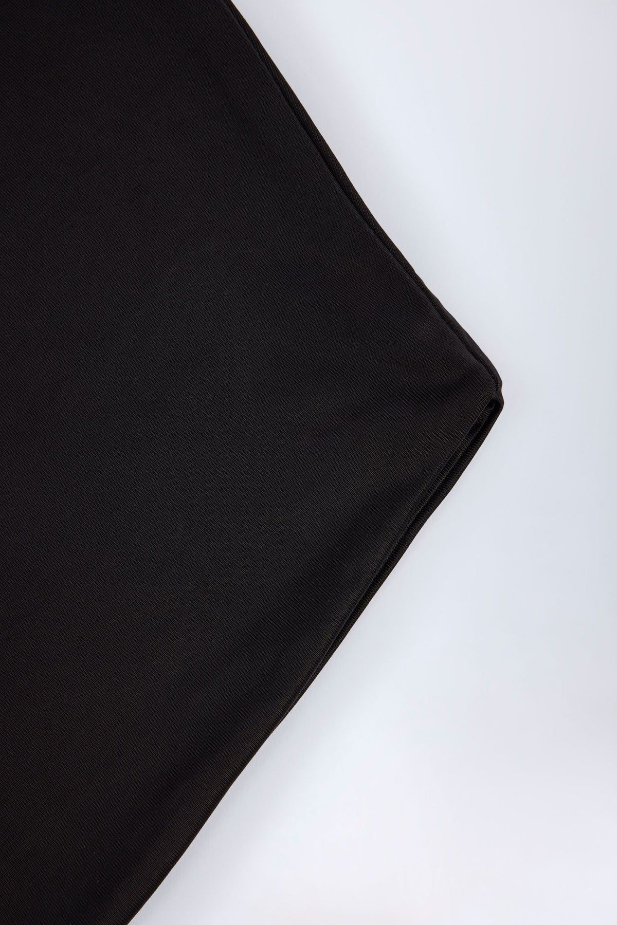Slinky Jersey Backless Mini Dress in Black