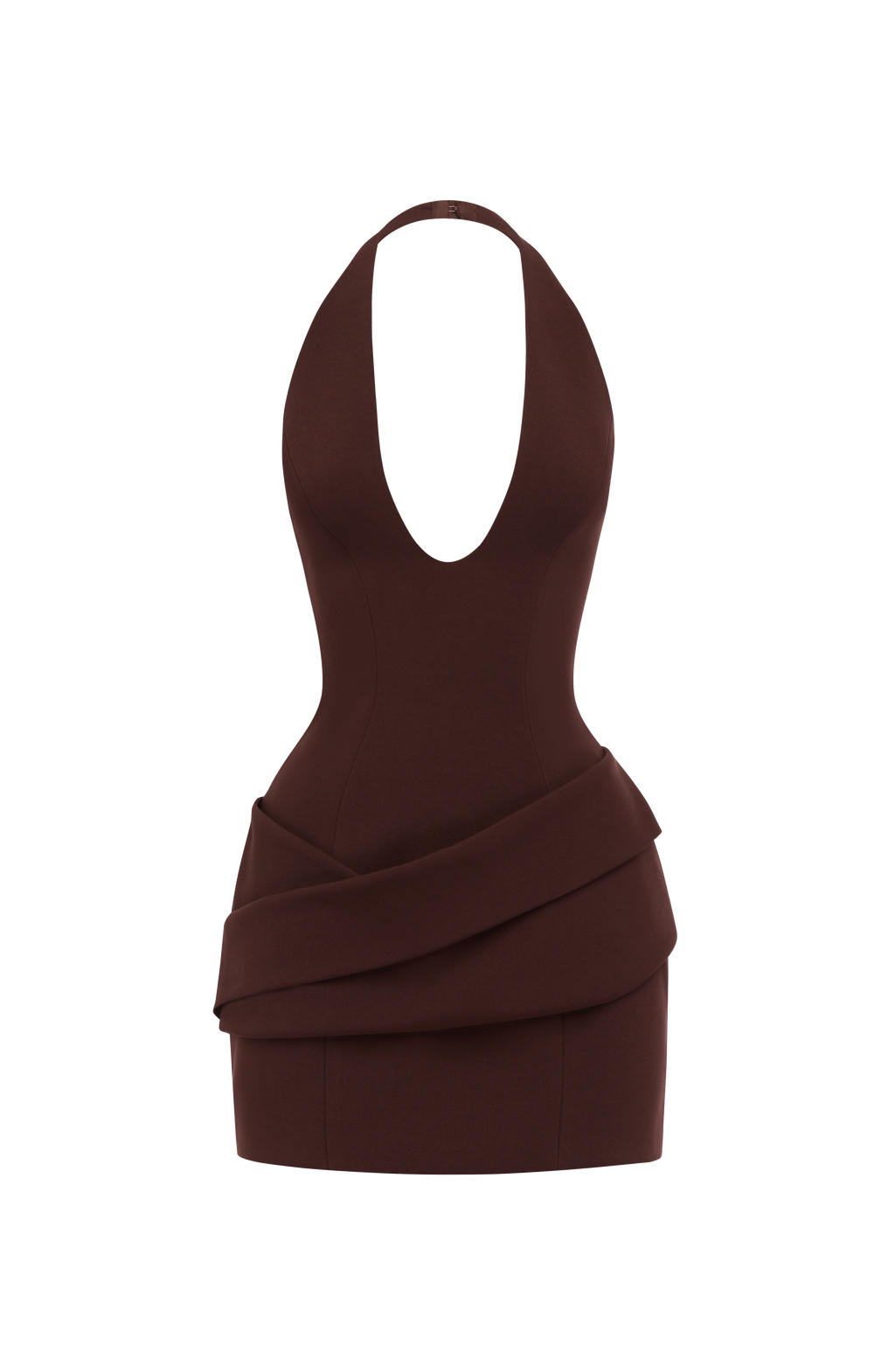 Adaline Mini Dress - Plum Brown