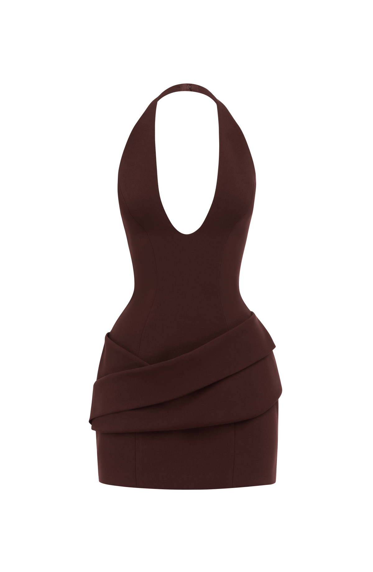 Adaline Mini Dress - Plum Brown