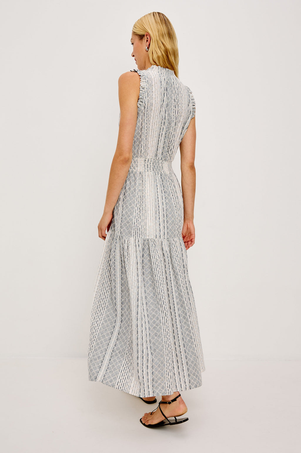 Alessi Dress - Striped Eyelet