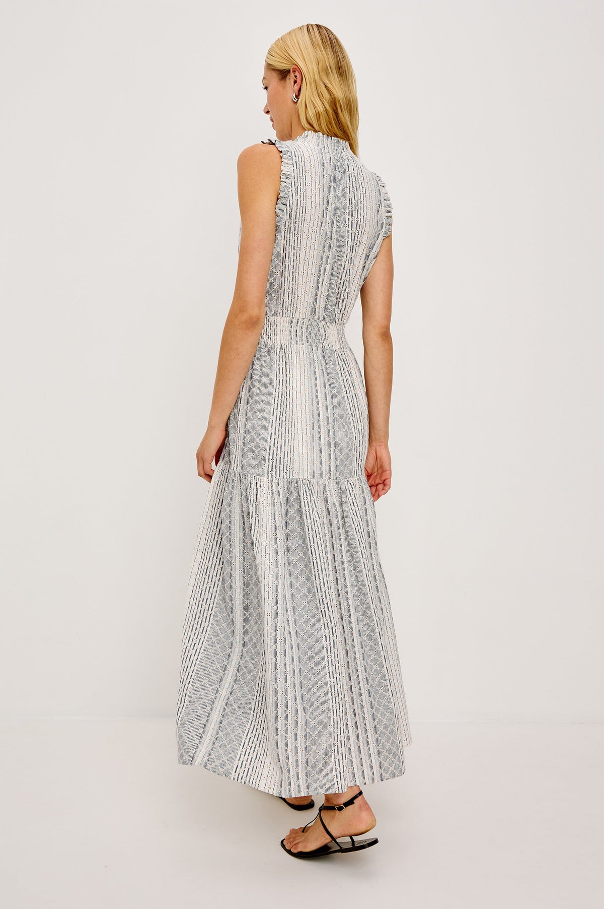 Alessi Dress - Striped Eyelet