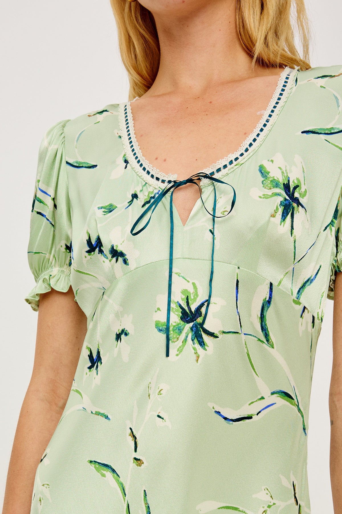 Allison Dress - Mint Linnea