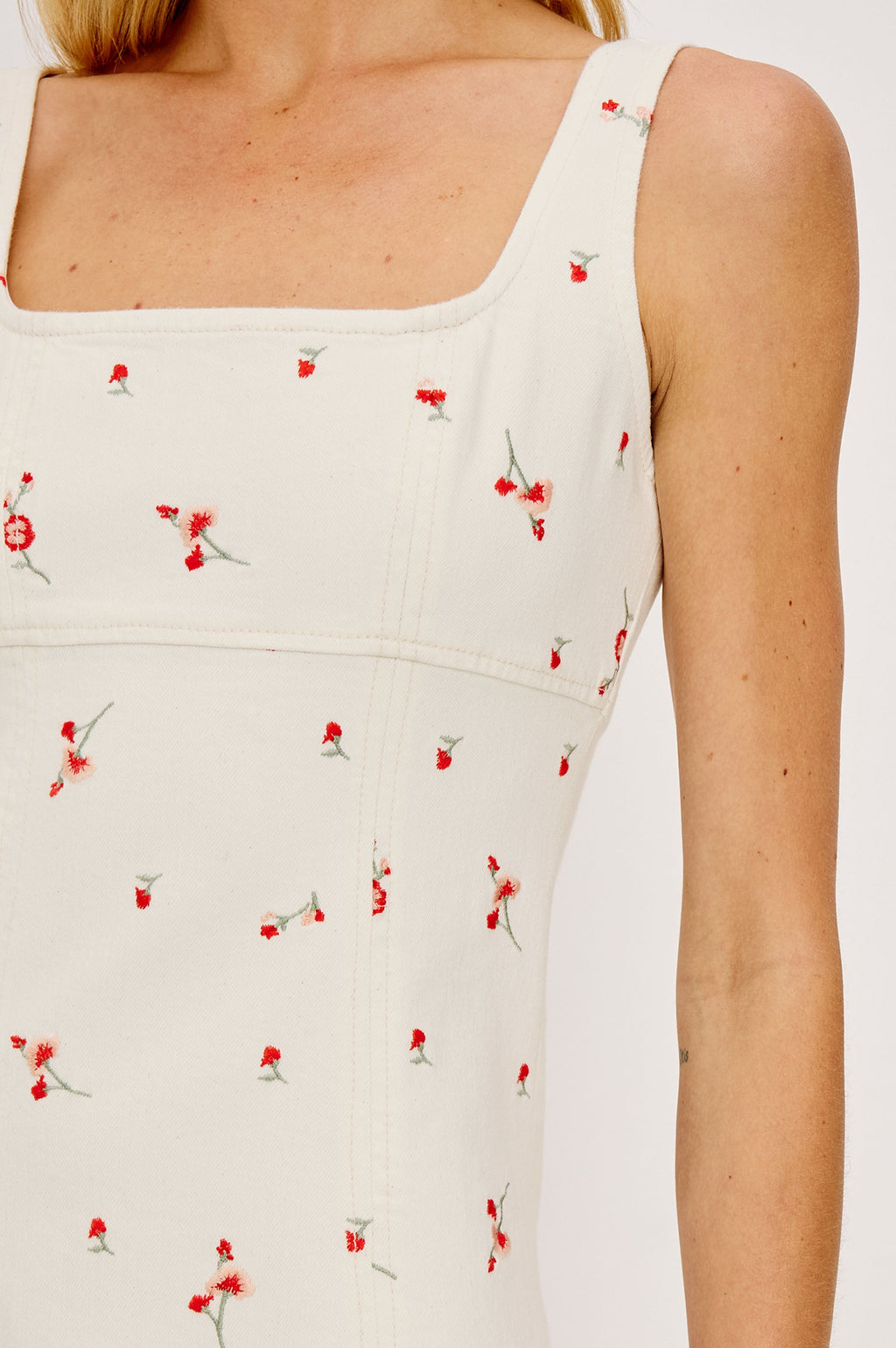Altadena Dress - Ecru Romantic Floral