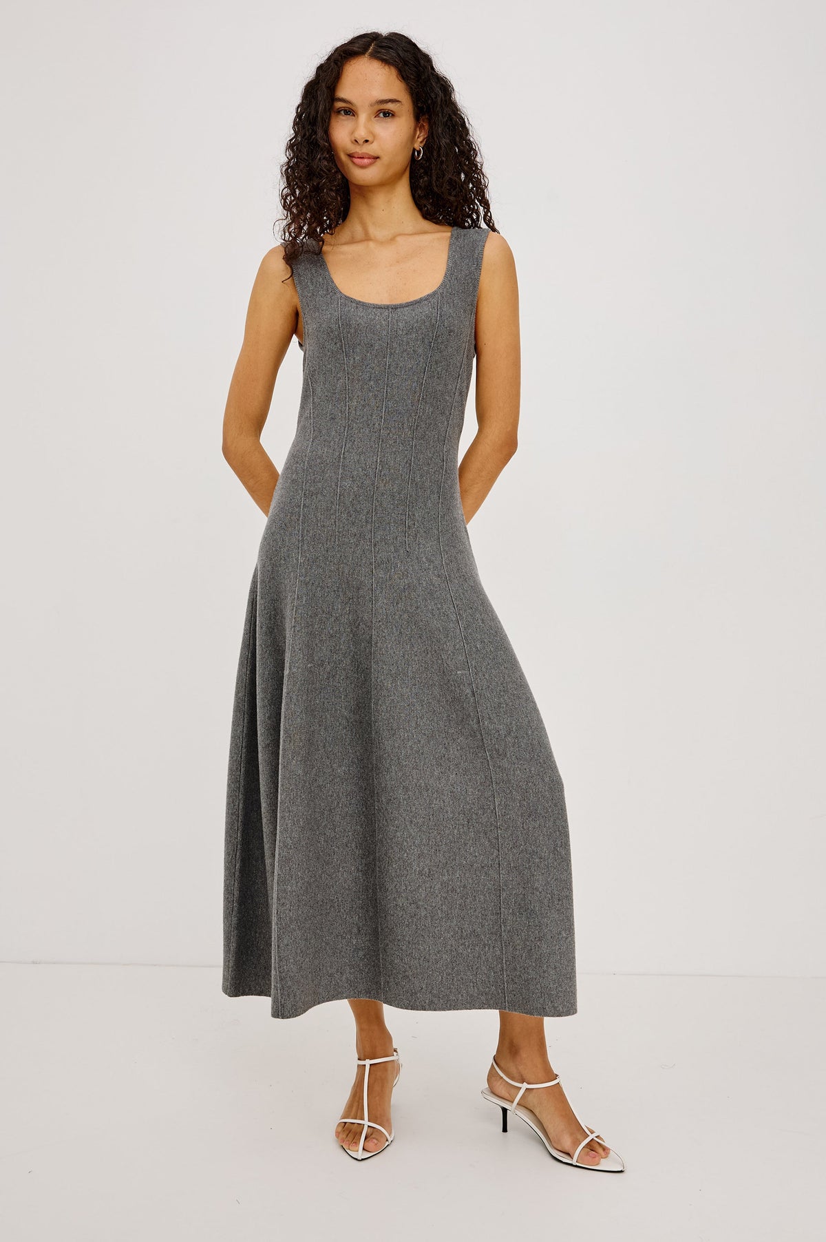 Angelica Dress - Heather Grey