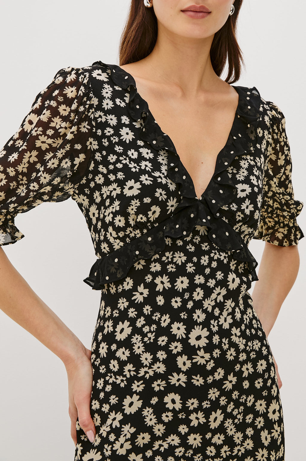 Annmarie Dress - Daisy Dot Combo