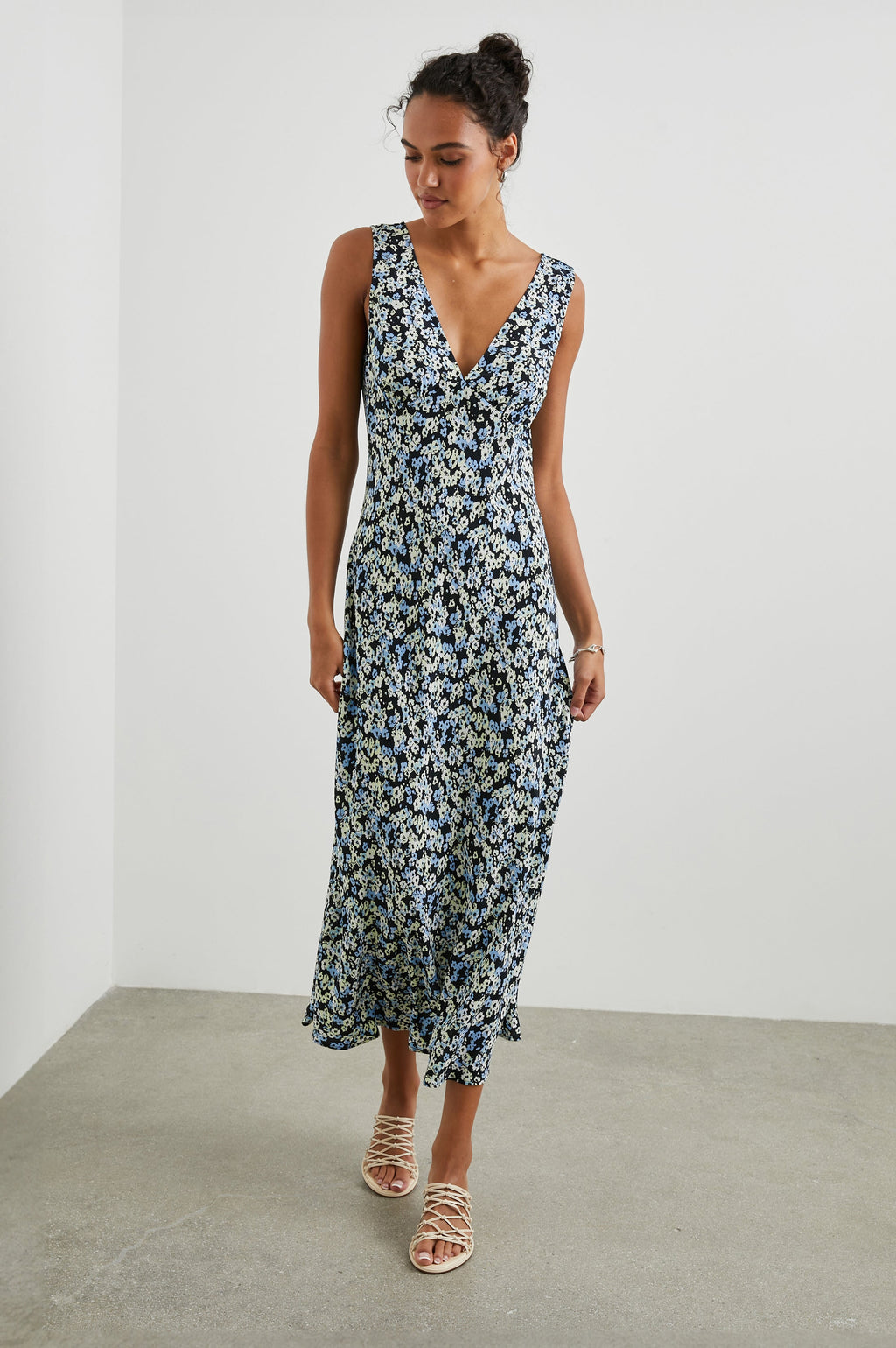 Audrina Dress - Midnight Meadow Floral
