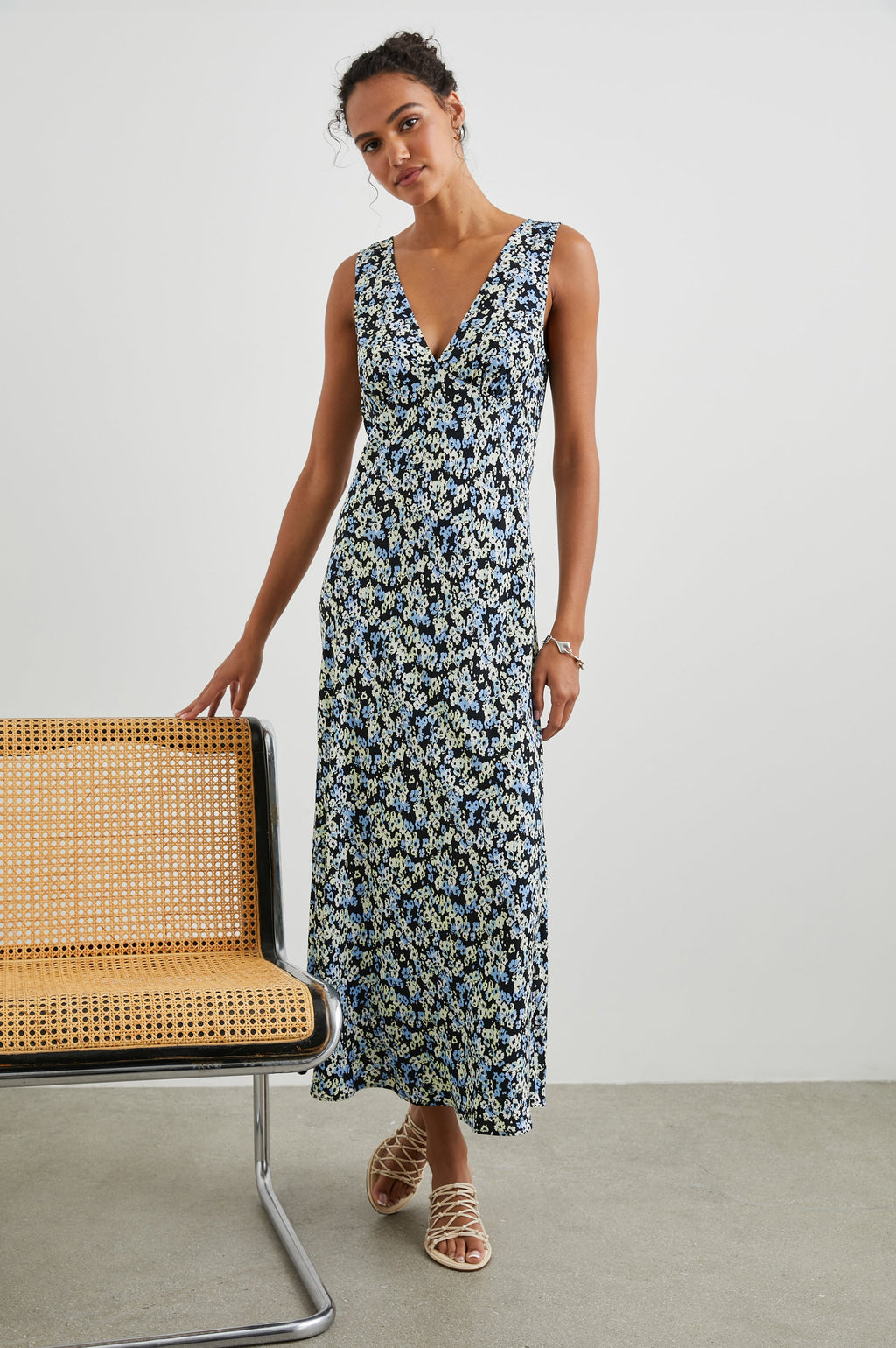 Audrina Dress - Midnight Meadow Floral