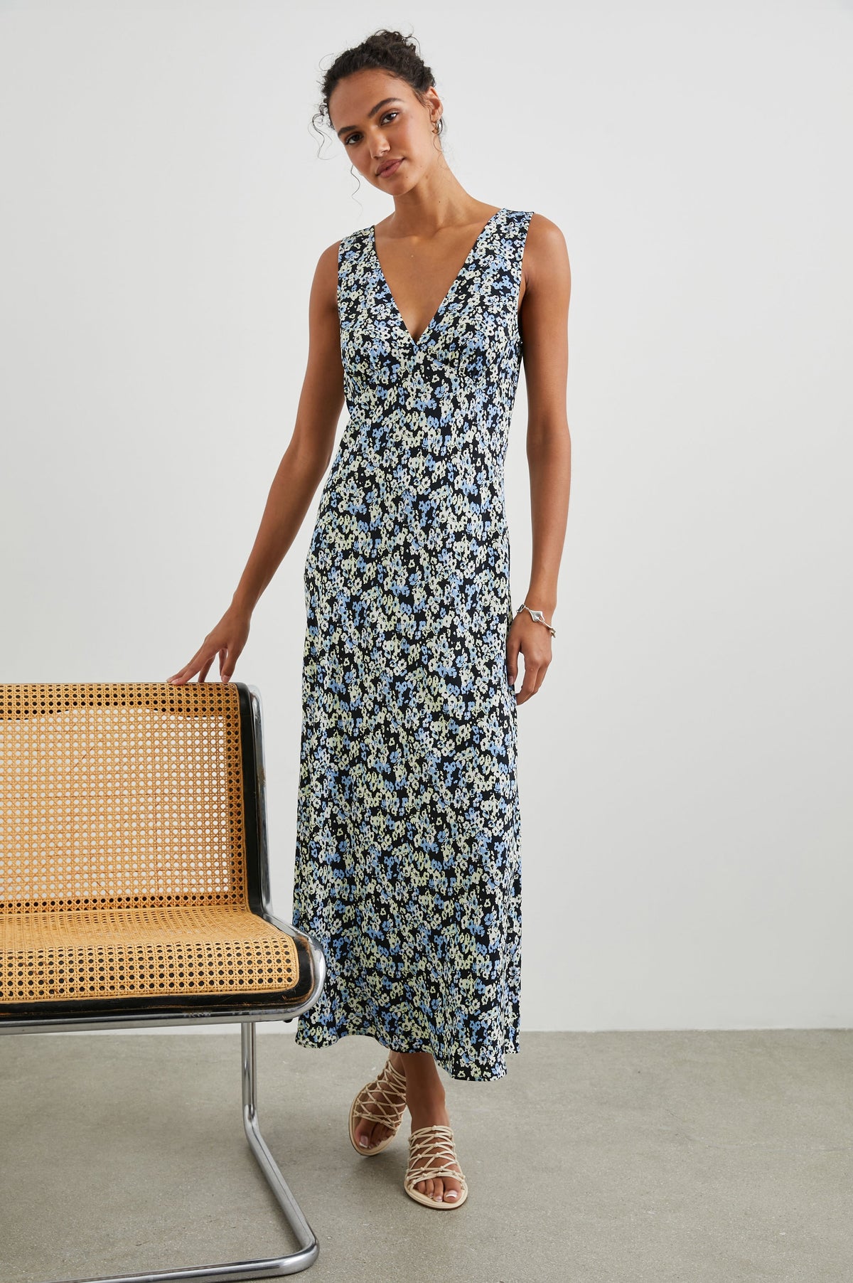 Audrina Dress - Midnight Meadow Floral