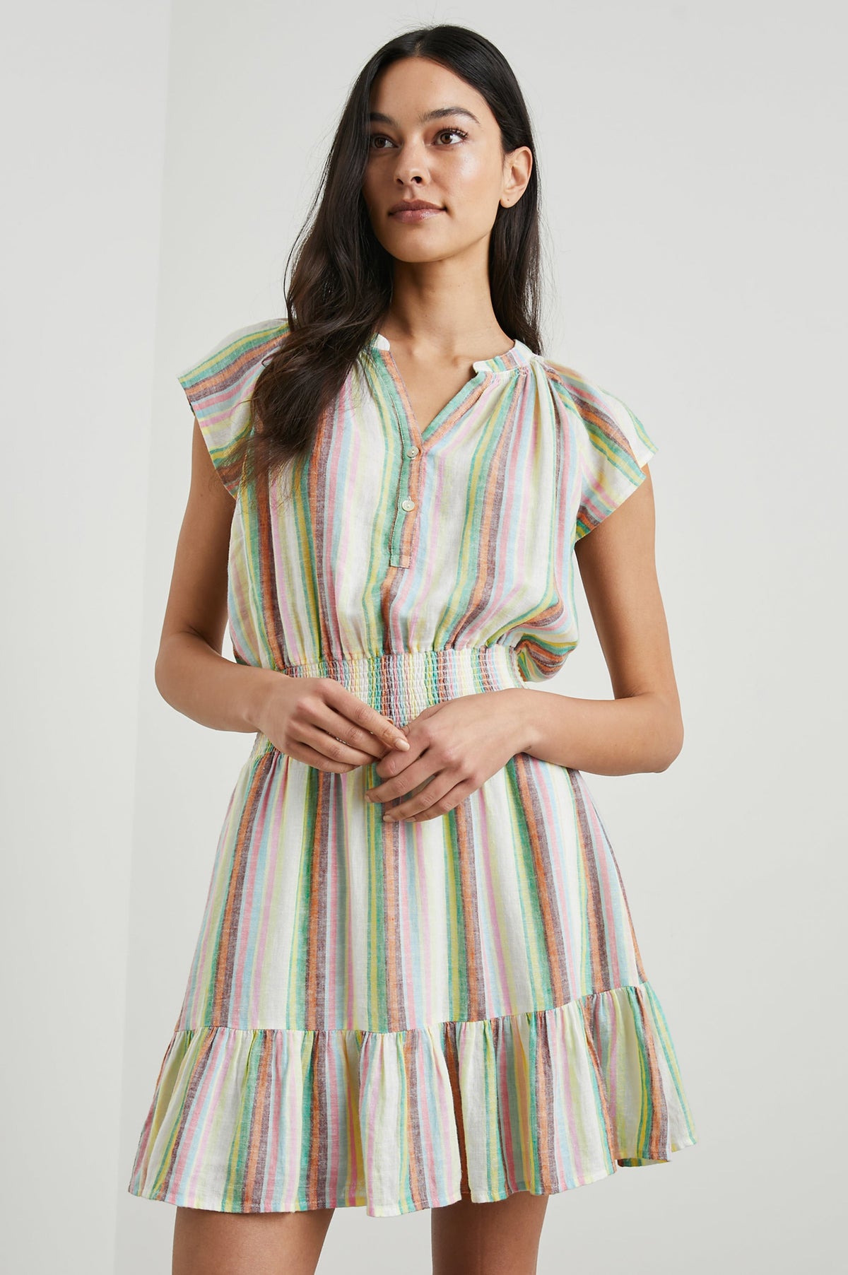 Augustine Dress - Palais Stripe
