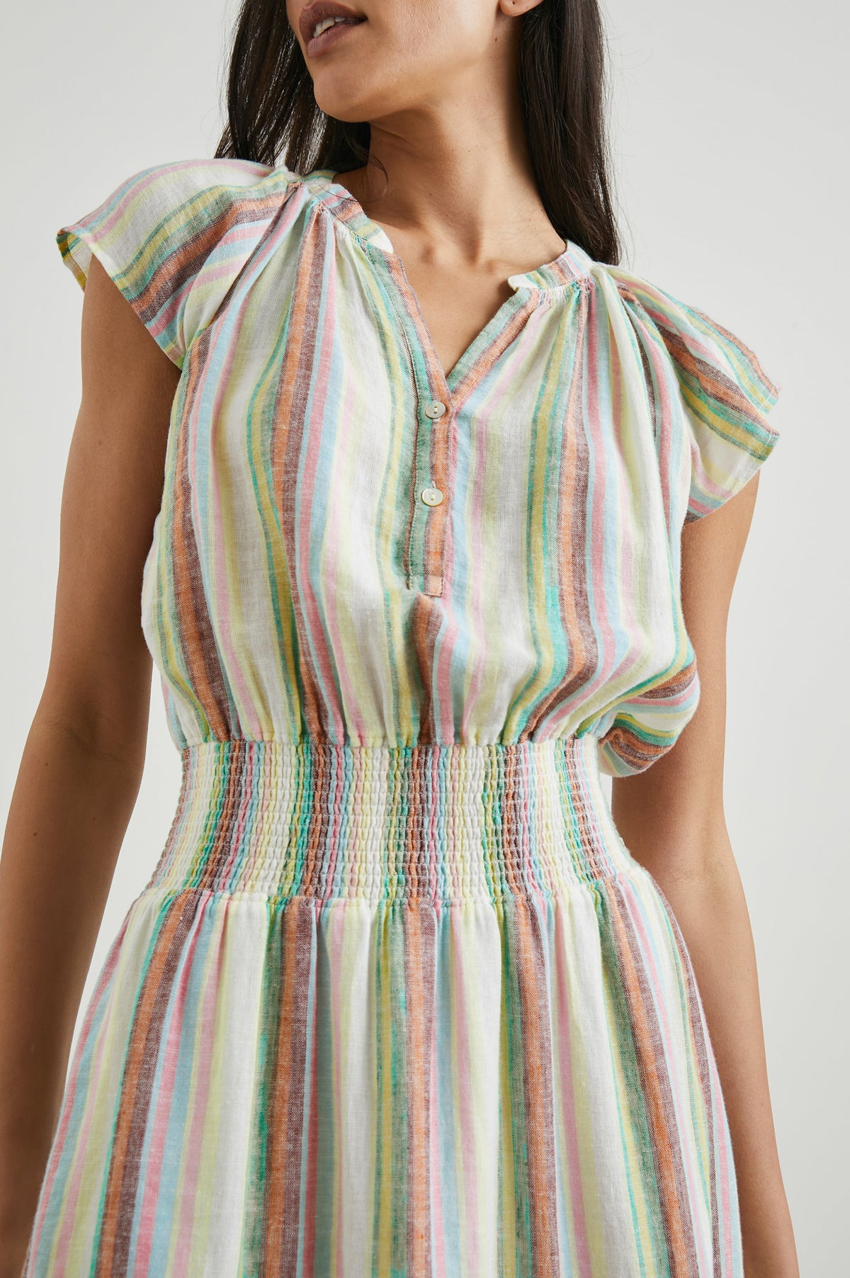 Augustine Dress - Palais Stripe