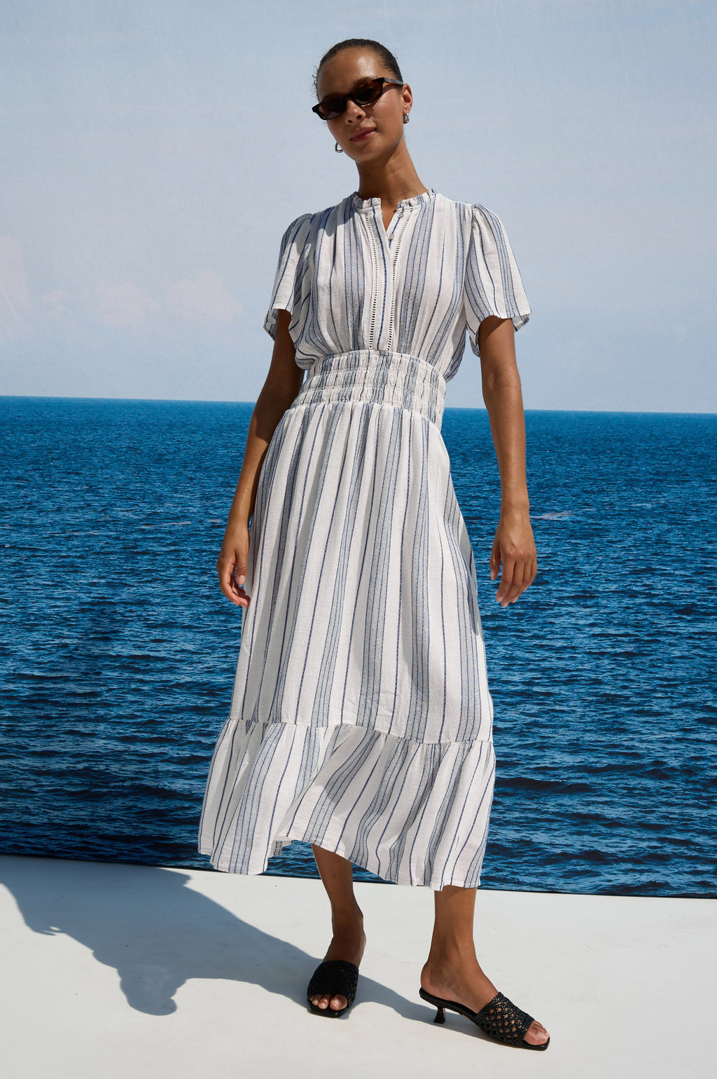 Brent Dress - Salino Stripe
