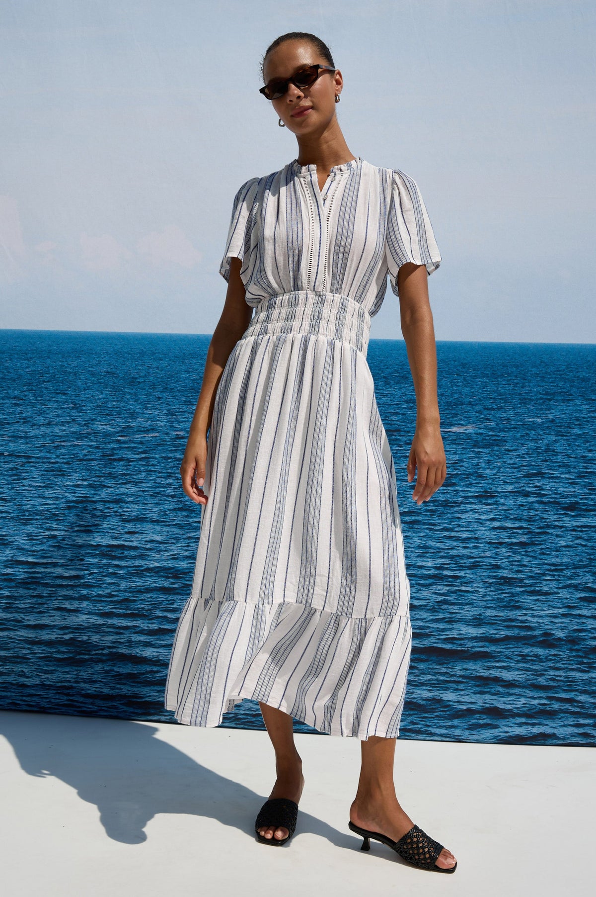 Brent Dress - Salino Stripe
