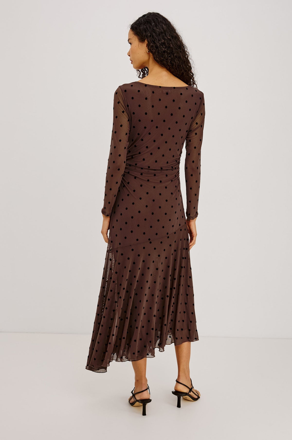 Cambria Dress - Chocolate Polka Dot