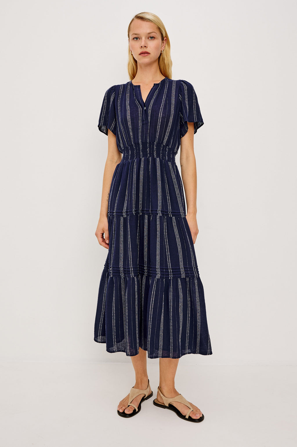 Cannes Dress - Marina Stripe
