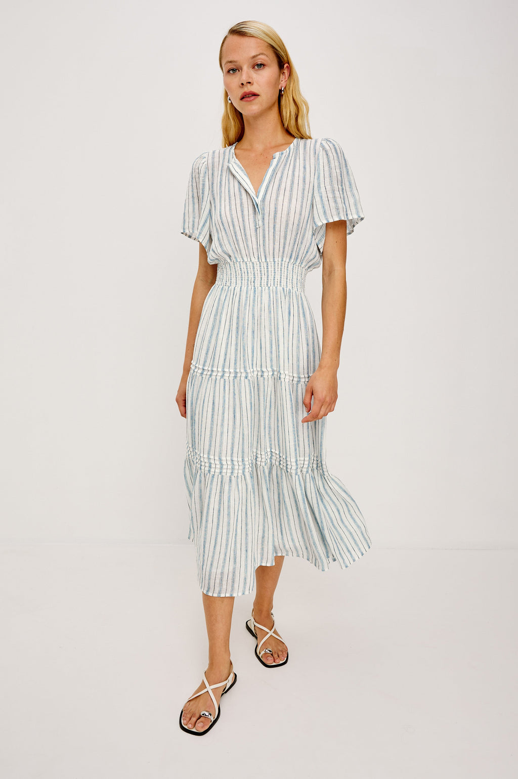 Cannes Dress - Windward Stripe