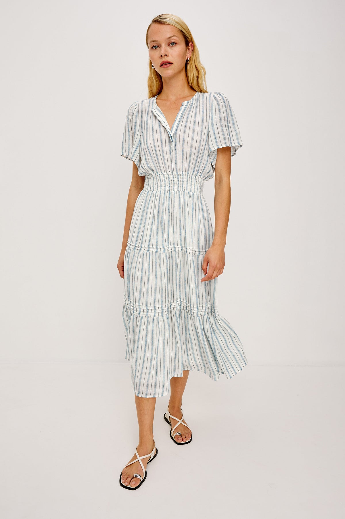Cannes Dress - Windward Stripe