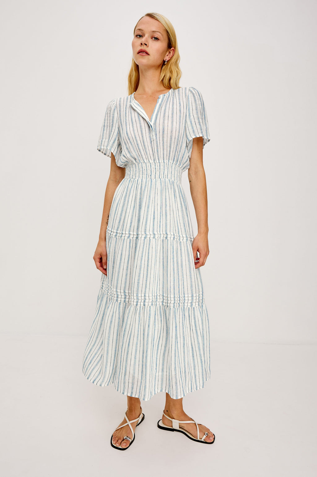 Cannes Dress - Windward Stripe