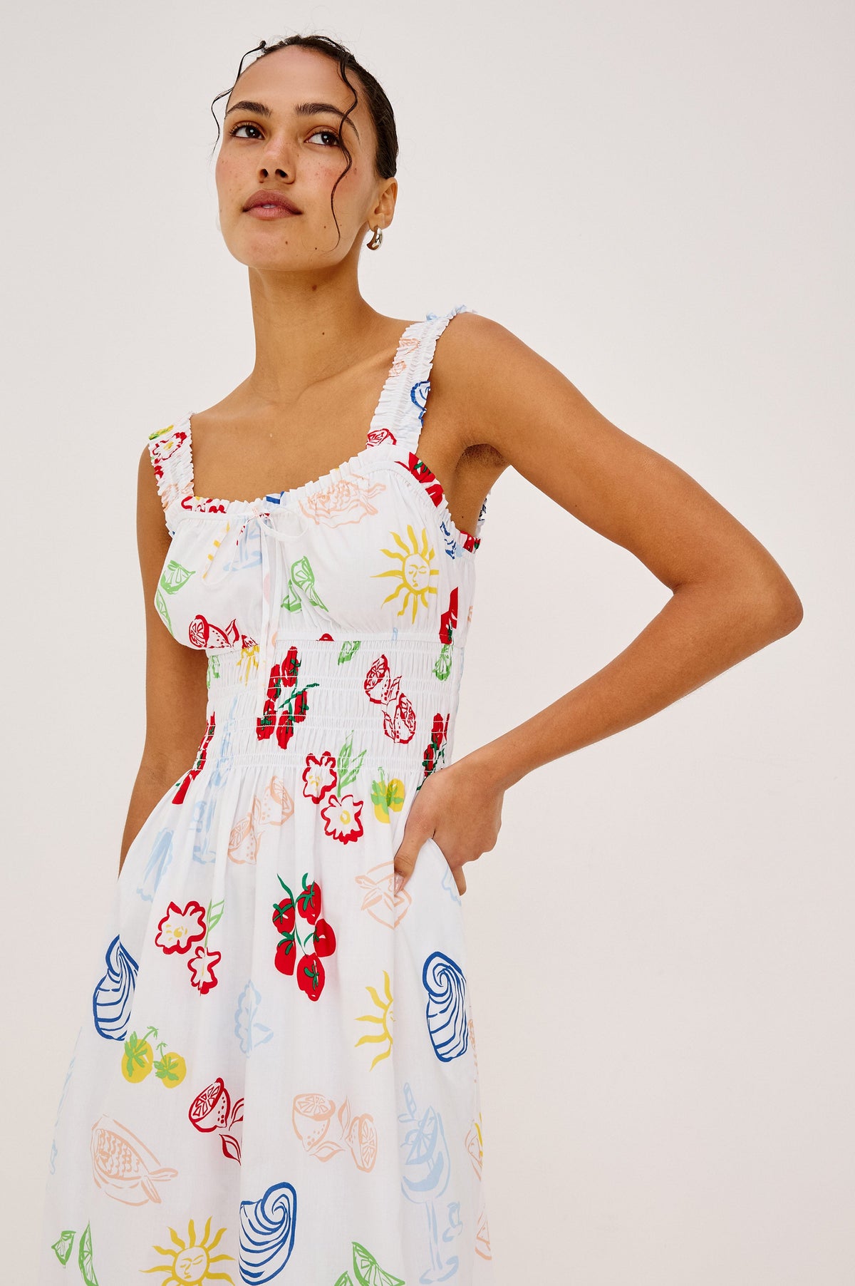 Rails X Giadzy Capri Dress - White Antipasti
