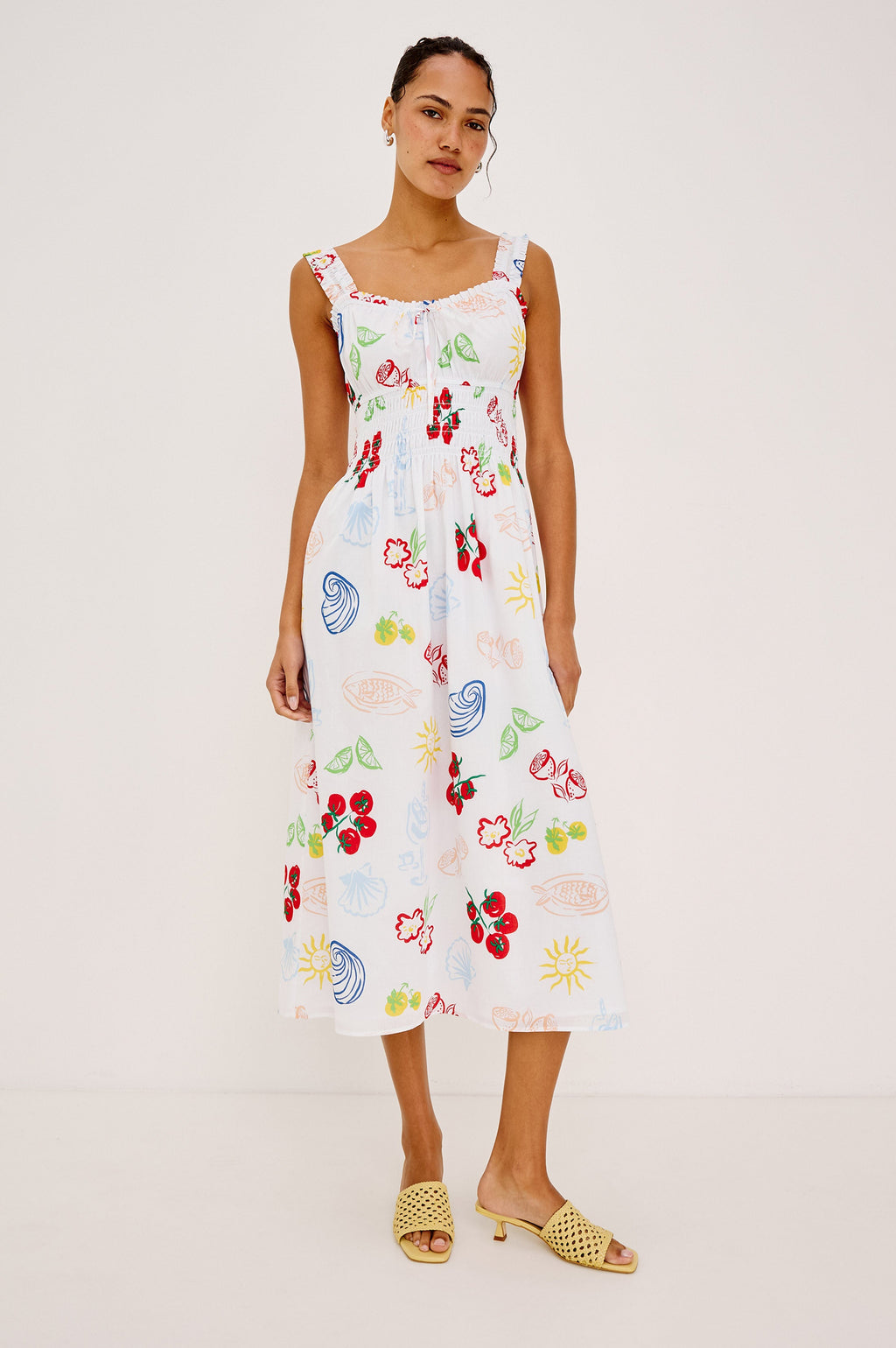 Rails X Giadzy Capri Dress - White Antipasti
