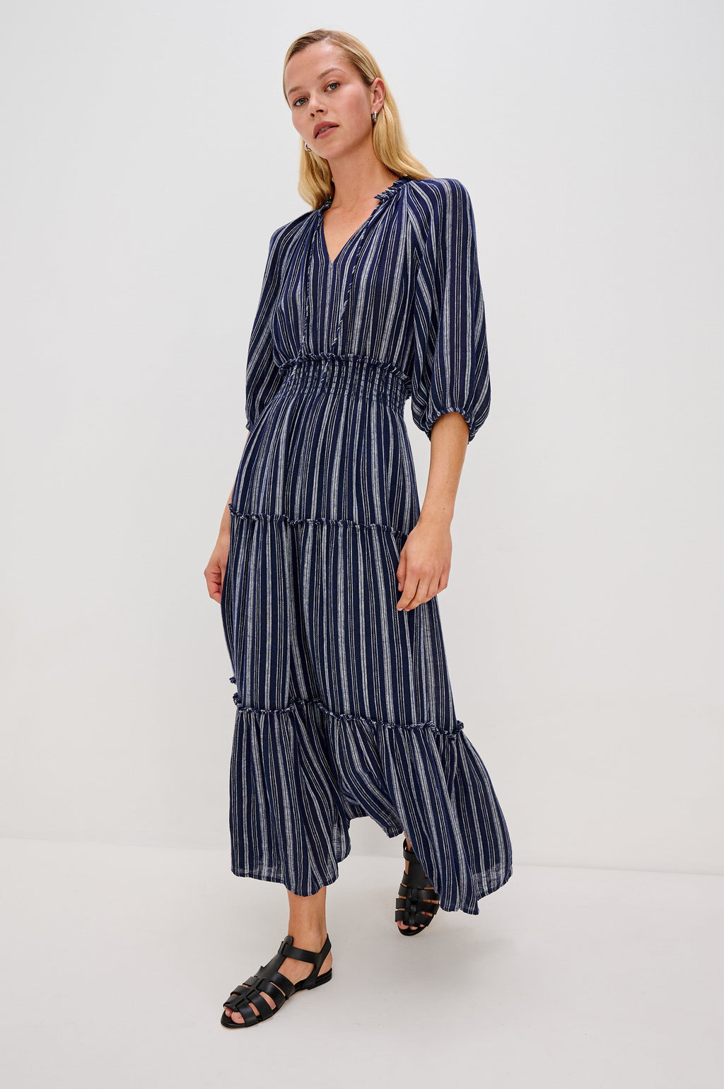 Caterine Dress - Roche Stripe