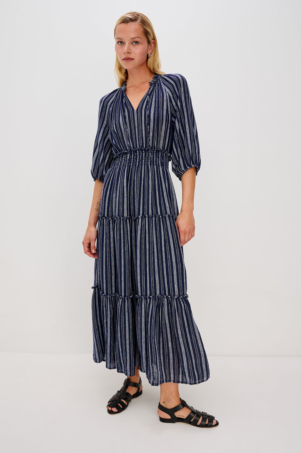 Caterine Dress - Roche Stripe