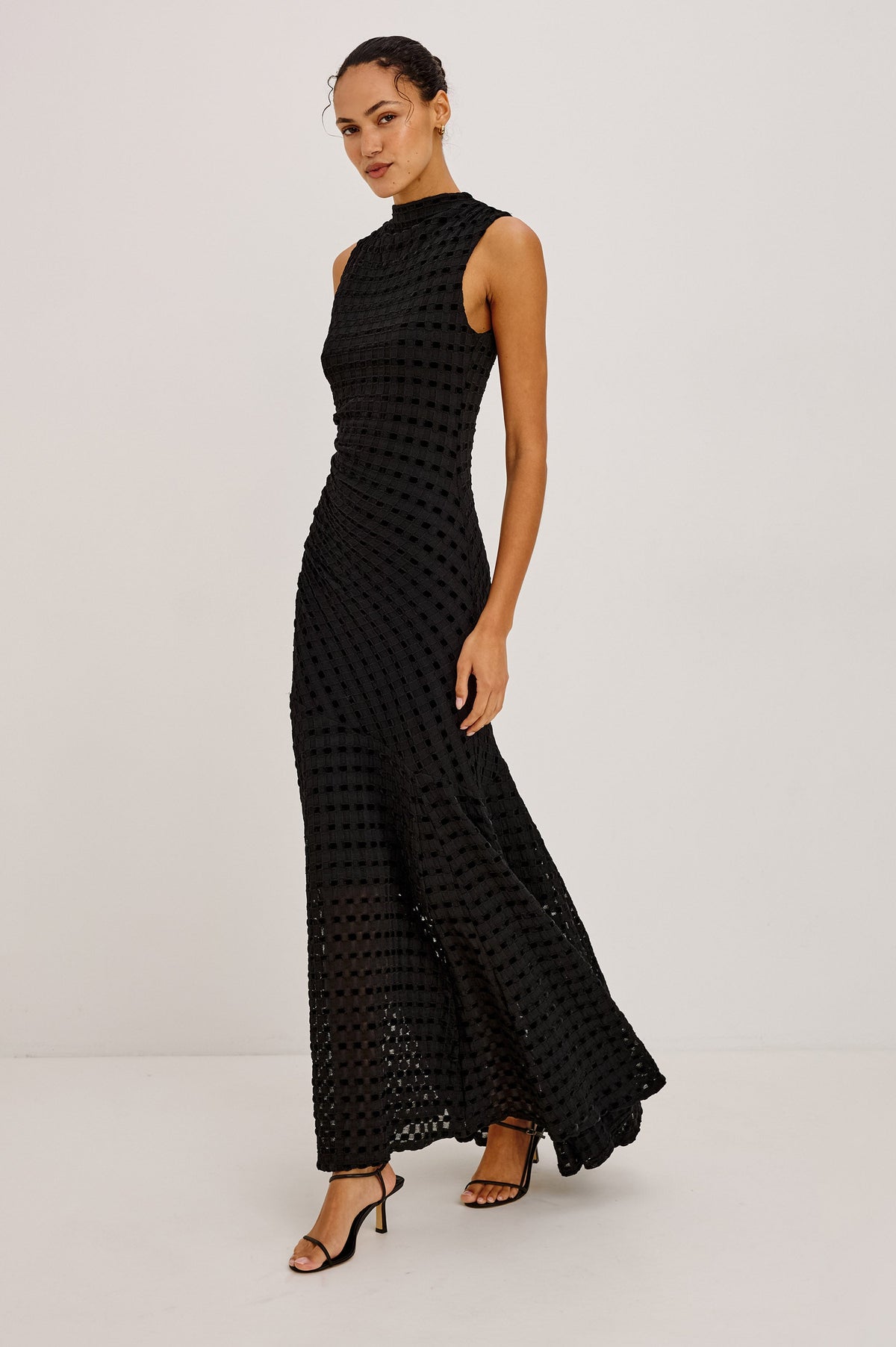 Cosmos Dress - Black Checkerboard