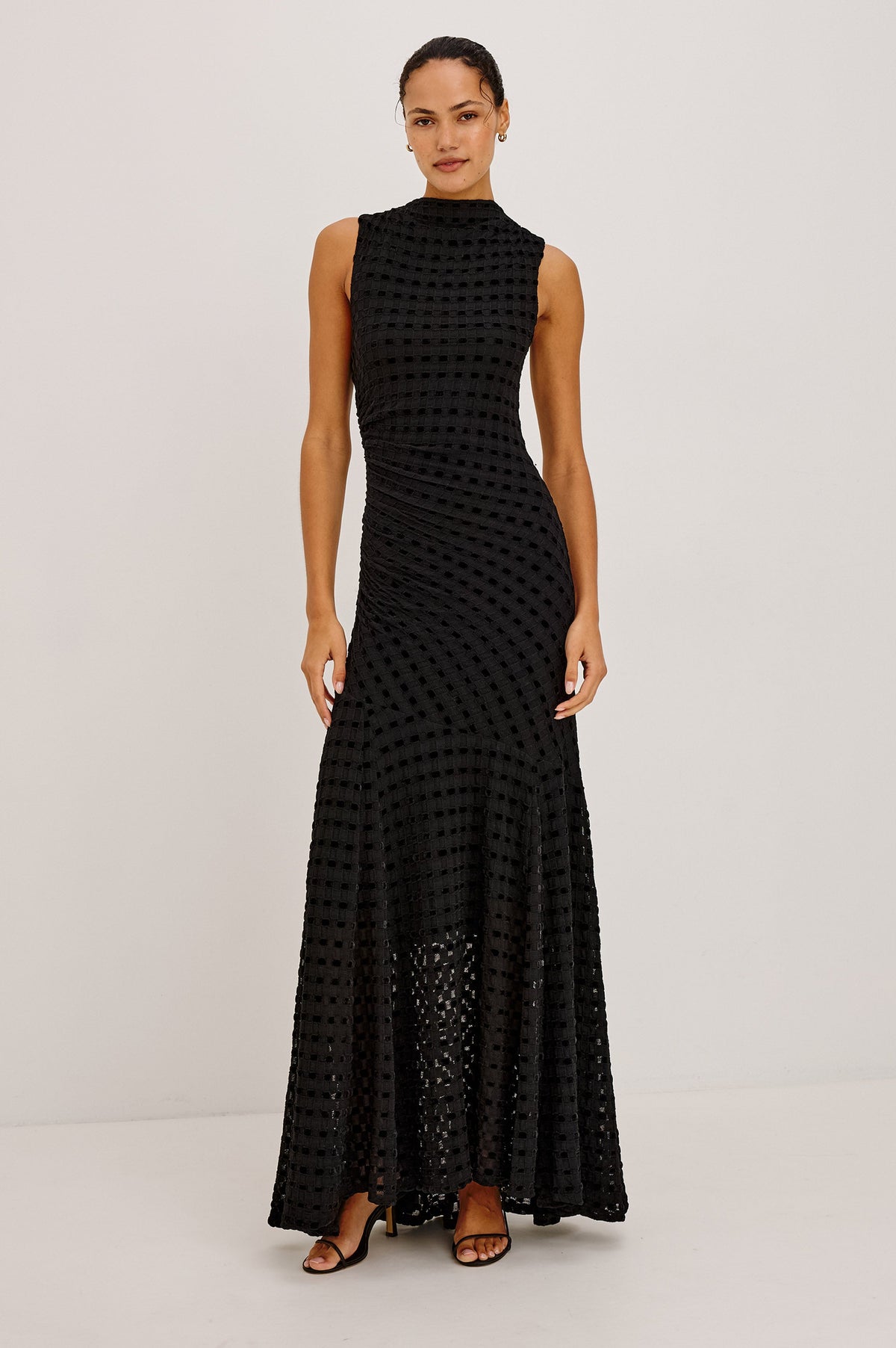 Cosmos Dress - Black Checkerboard