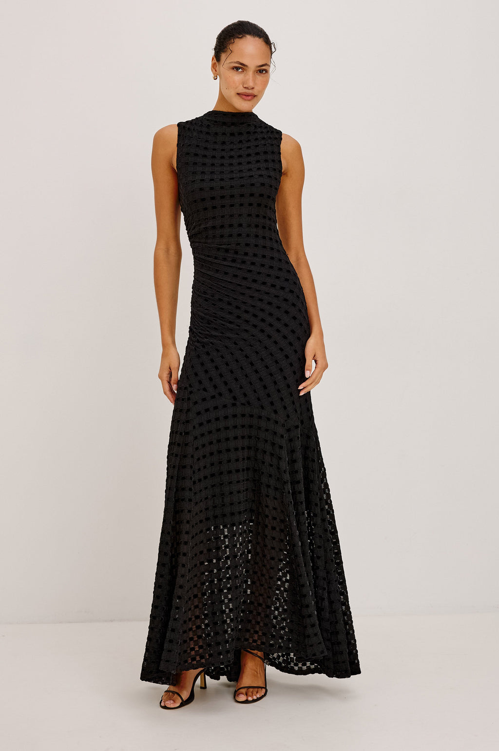 Cosmos Dress - Black Checkerboard