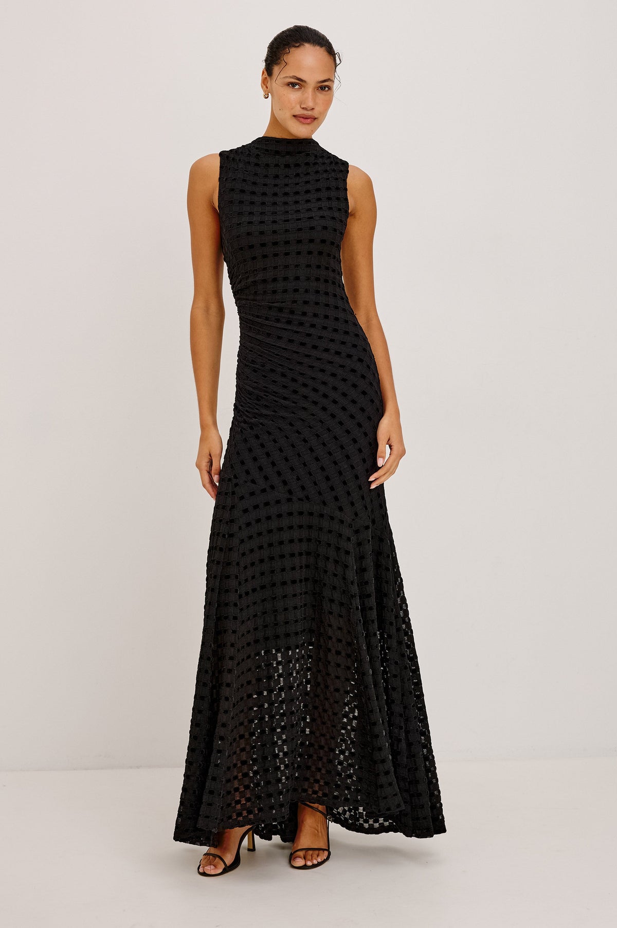 Cosmos Dress - Black Checkerboard