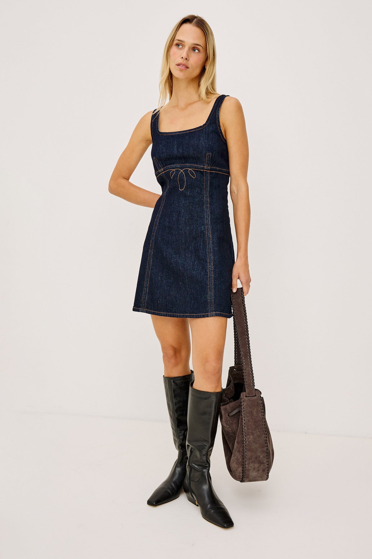Cove Petal Dress - Midnight Blues