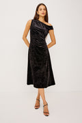 Delores Dress - Black Velvet