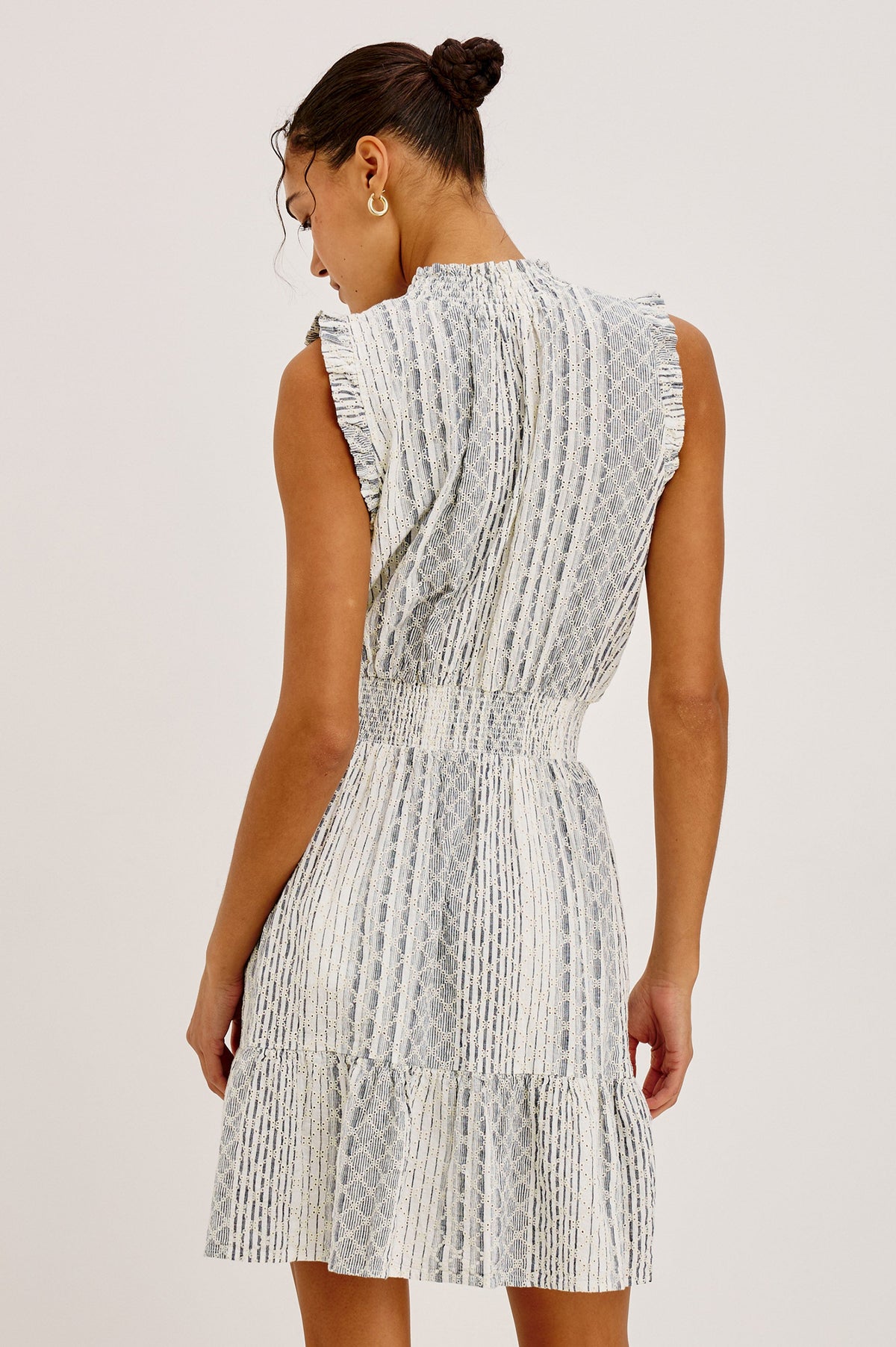 Didi Dress - Striped Eyelet