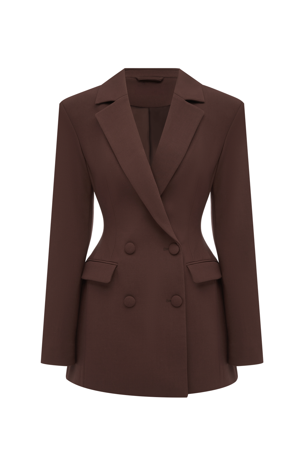 Elvira Mini Dress - Plum Brown