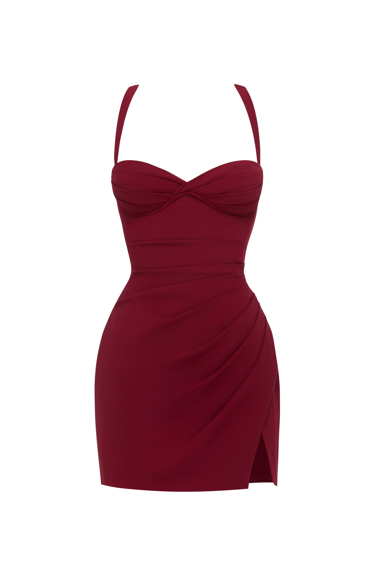Everette Mini Dress - Burgundy