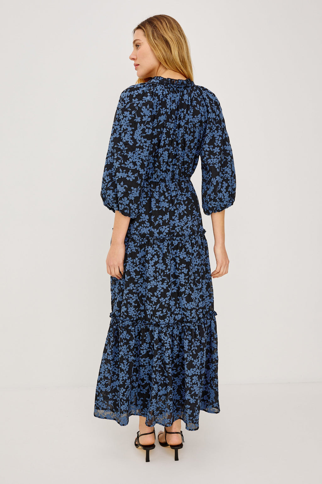 Felicia Dress - Midnight Silhouette Floral