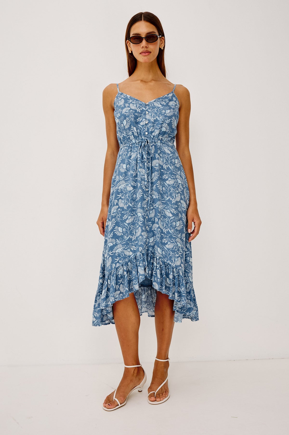 Frida Dress - Blue Cassia