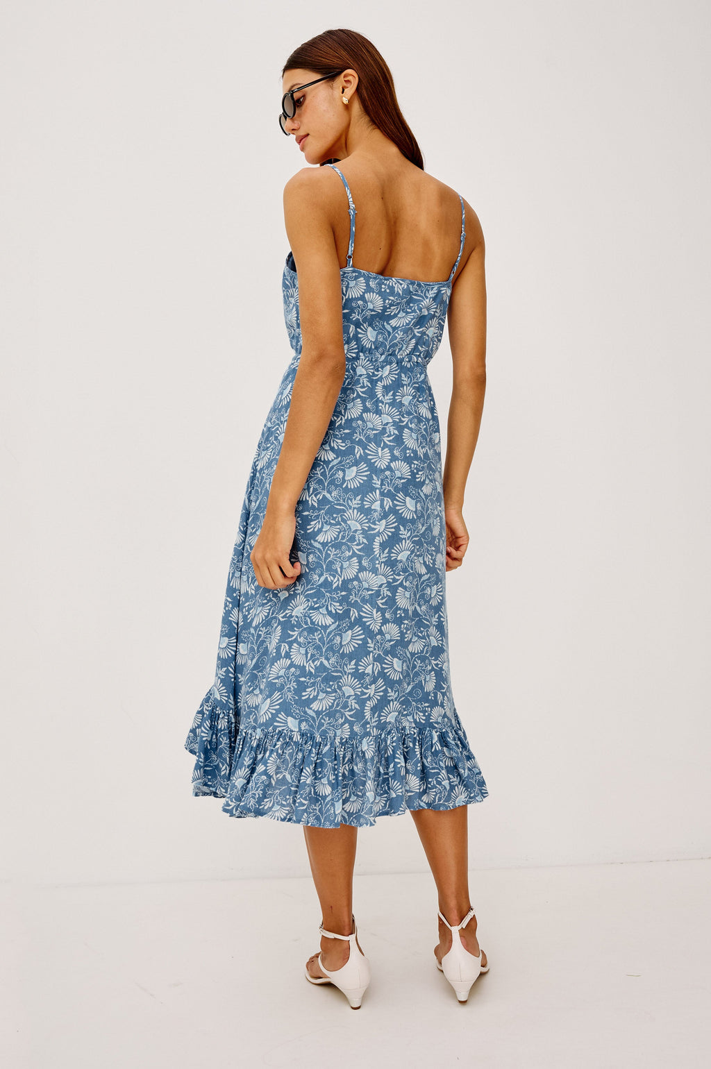 Frida Dress - Blue Cassia