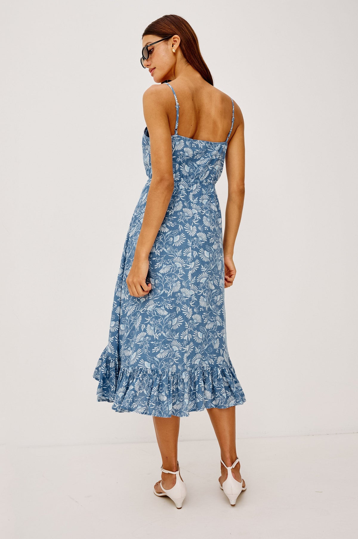 Frida Dress - Blue Cassia