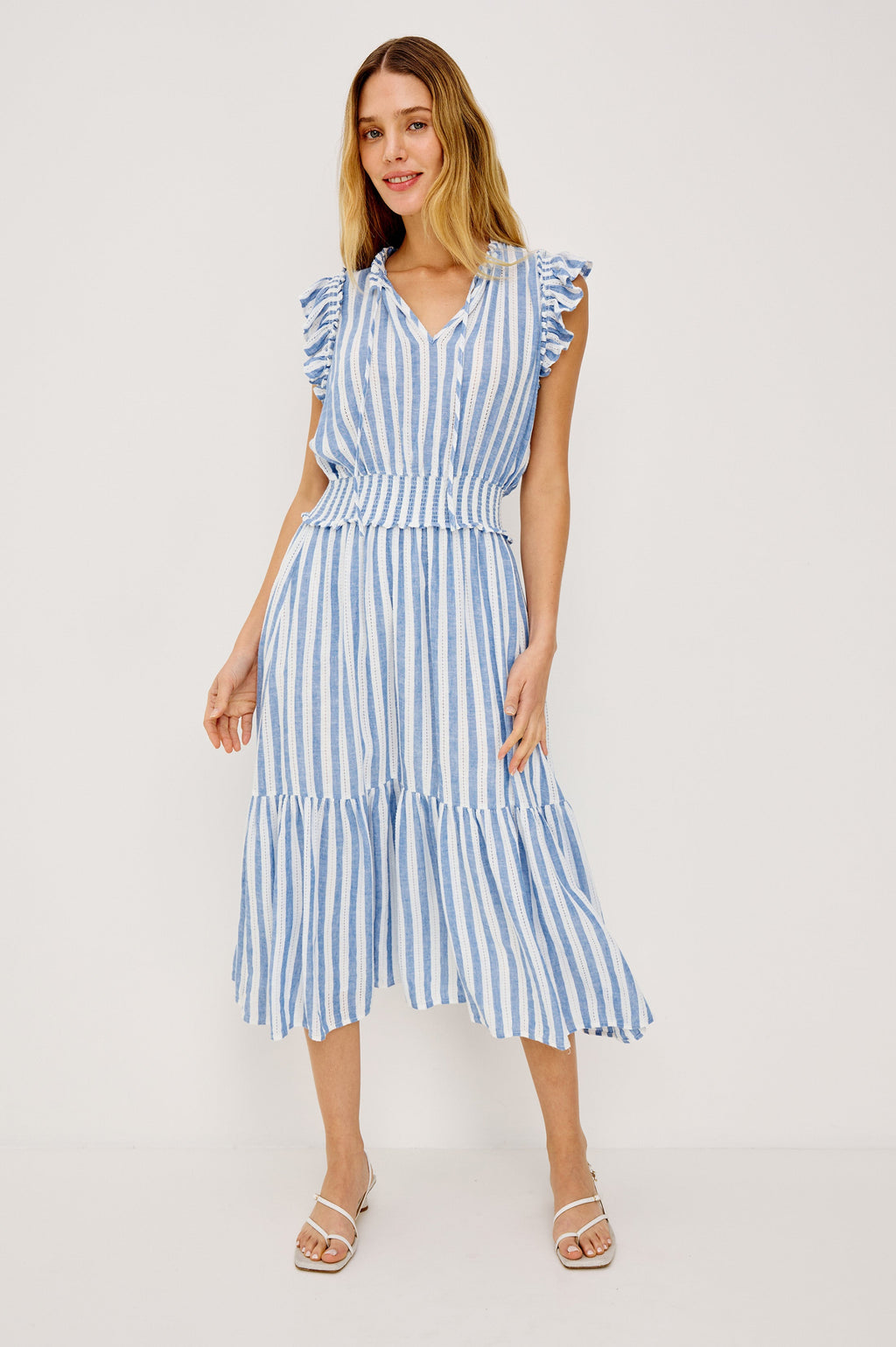 Garden Dress - Atlantis Stripe