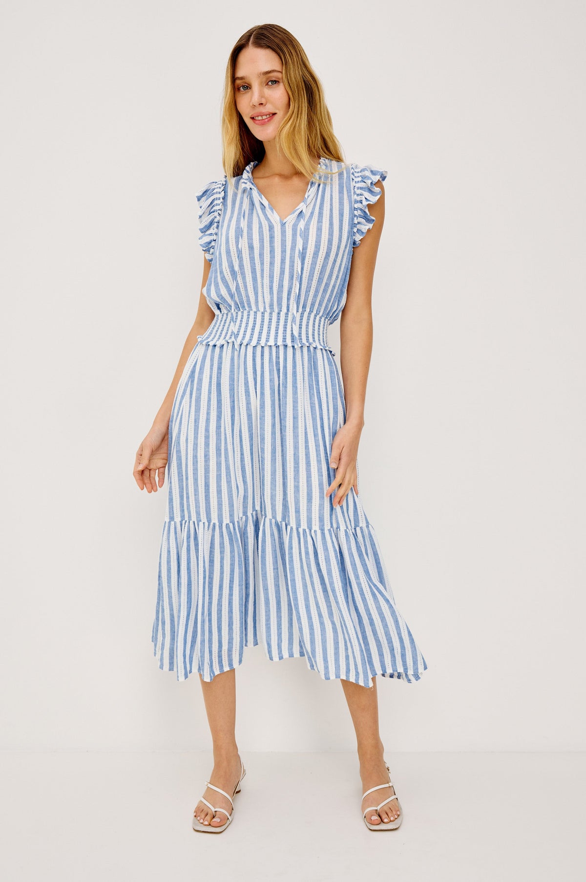 Garden Dress - Atlantis Stripe