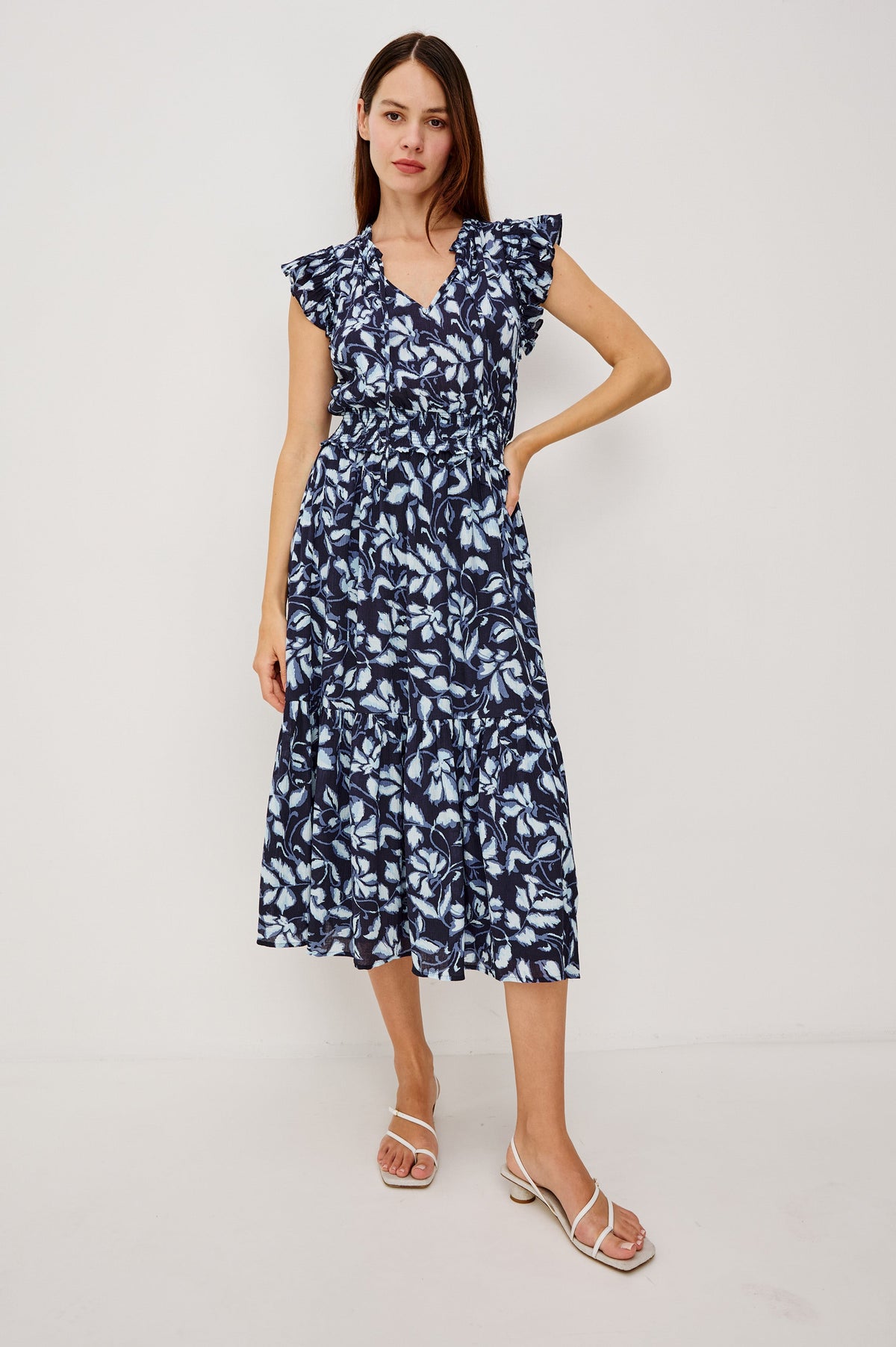 Garden Dress - Navy Jasmine