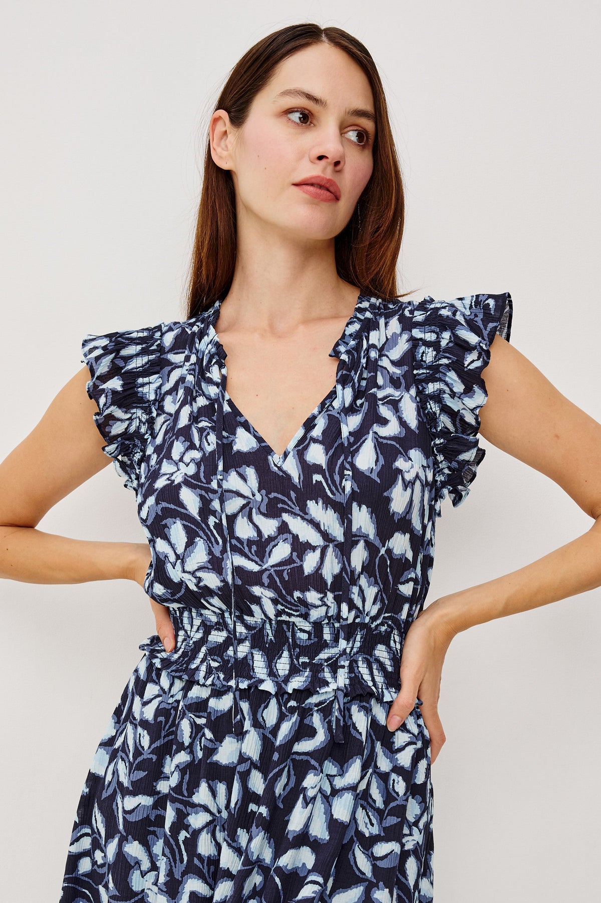 Garden Dress - Navy Jasmine