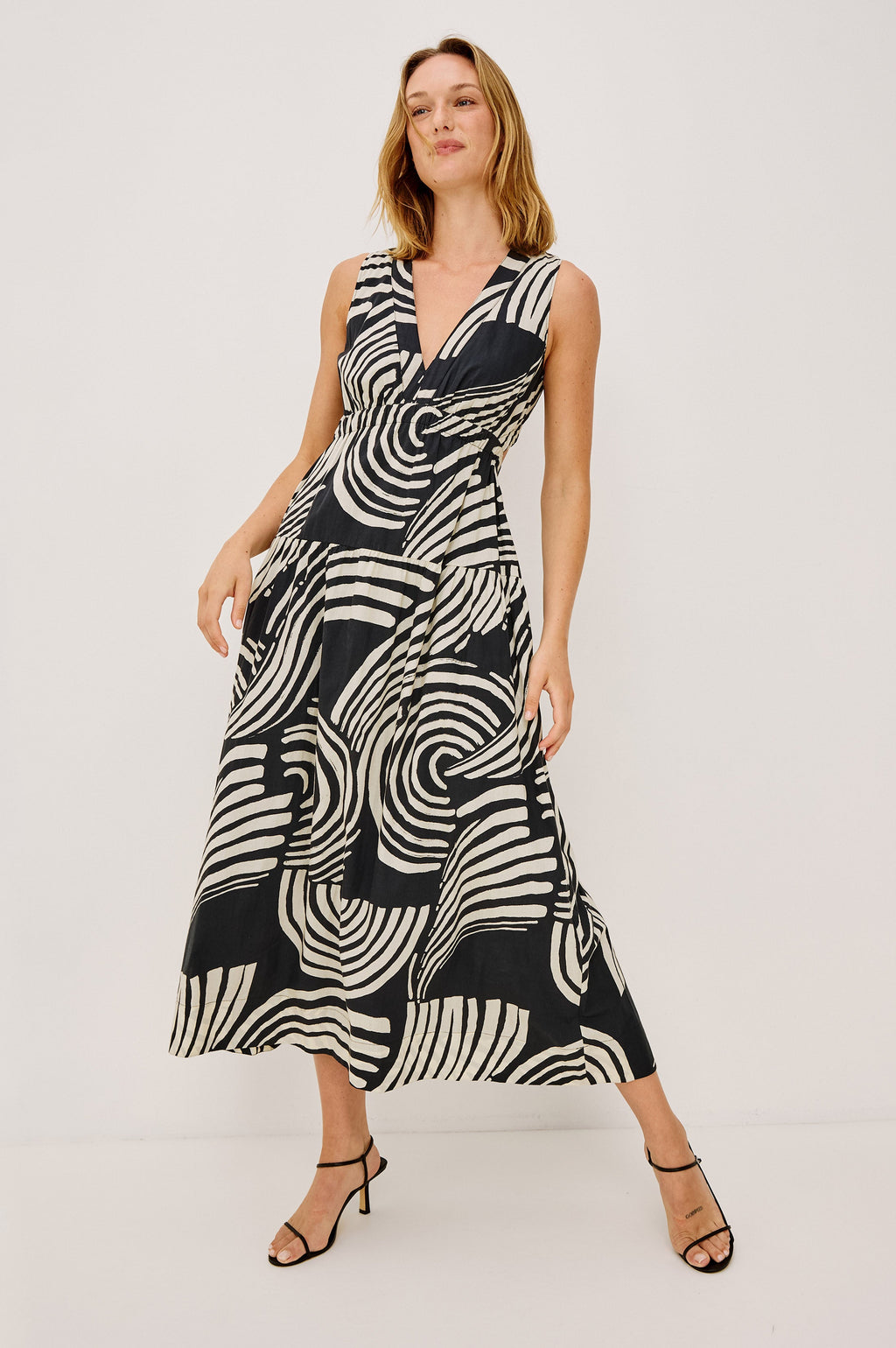 Genevieve Dress - Onyx Waves