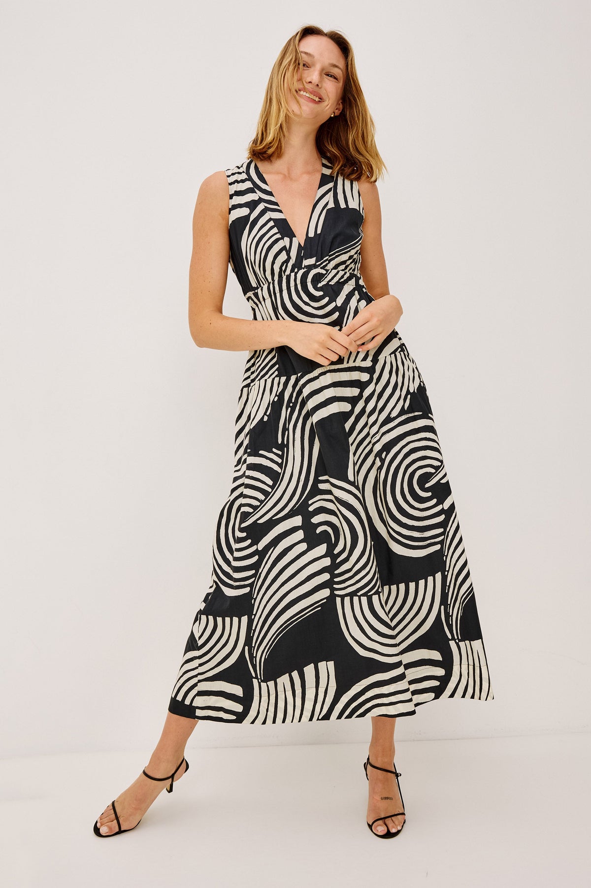 Genevieve Dress - Onyx Waves