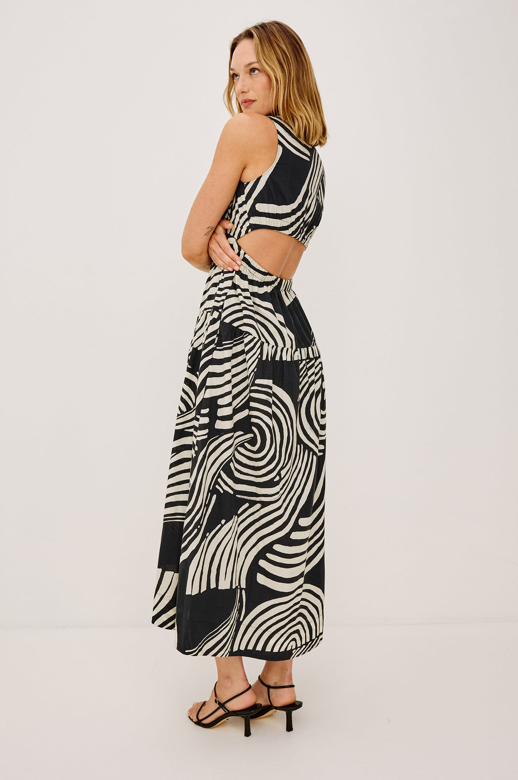 Genevieve Dress - Onyx Waves