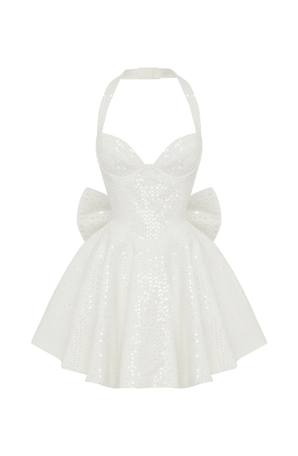 Georgette Mini Dress - Ivory